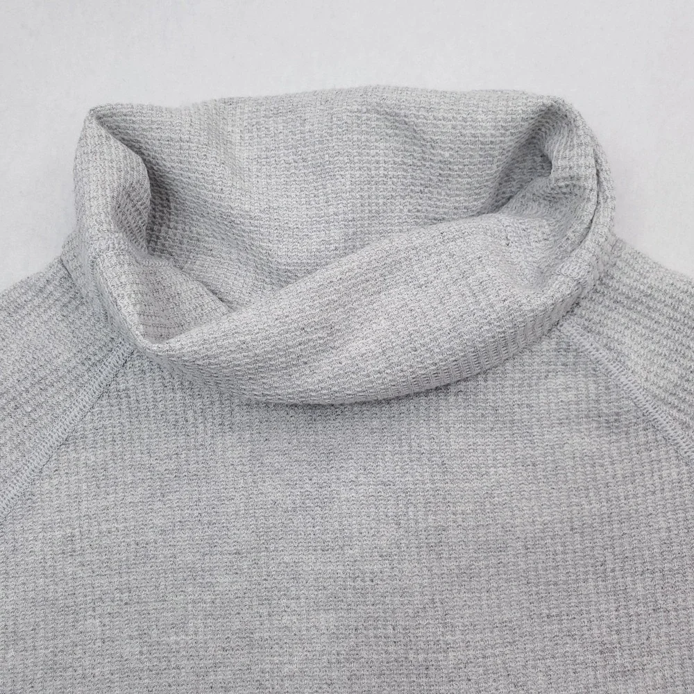 Kuhl Petra Turtleneck Womens Extra Large Gray Thermal Pullover‎ Thumbhole Sleeve